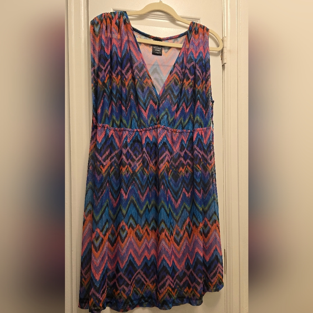 Catalina Multicolor Chevron Swim Coverup
